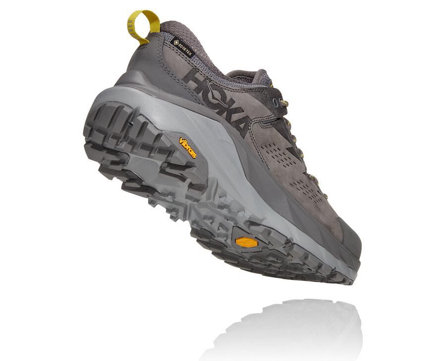 Trail Shoes Mens - Hoka One One Kaha Low GORE-TEX - Grey - BVWYZQR-13